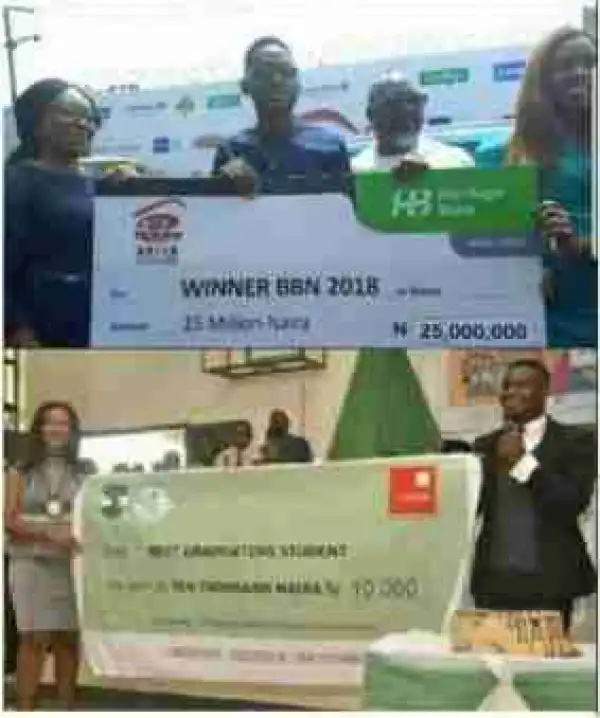 BBNaija Winner Vs Best Graduating Student With 1st Class From UNN (Photos)